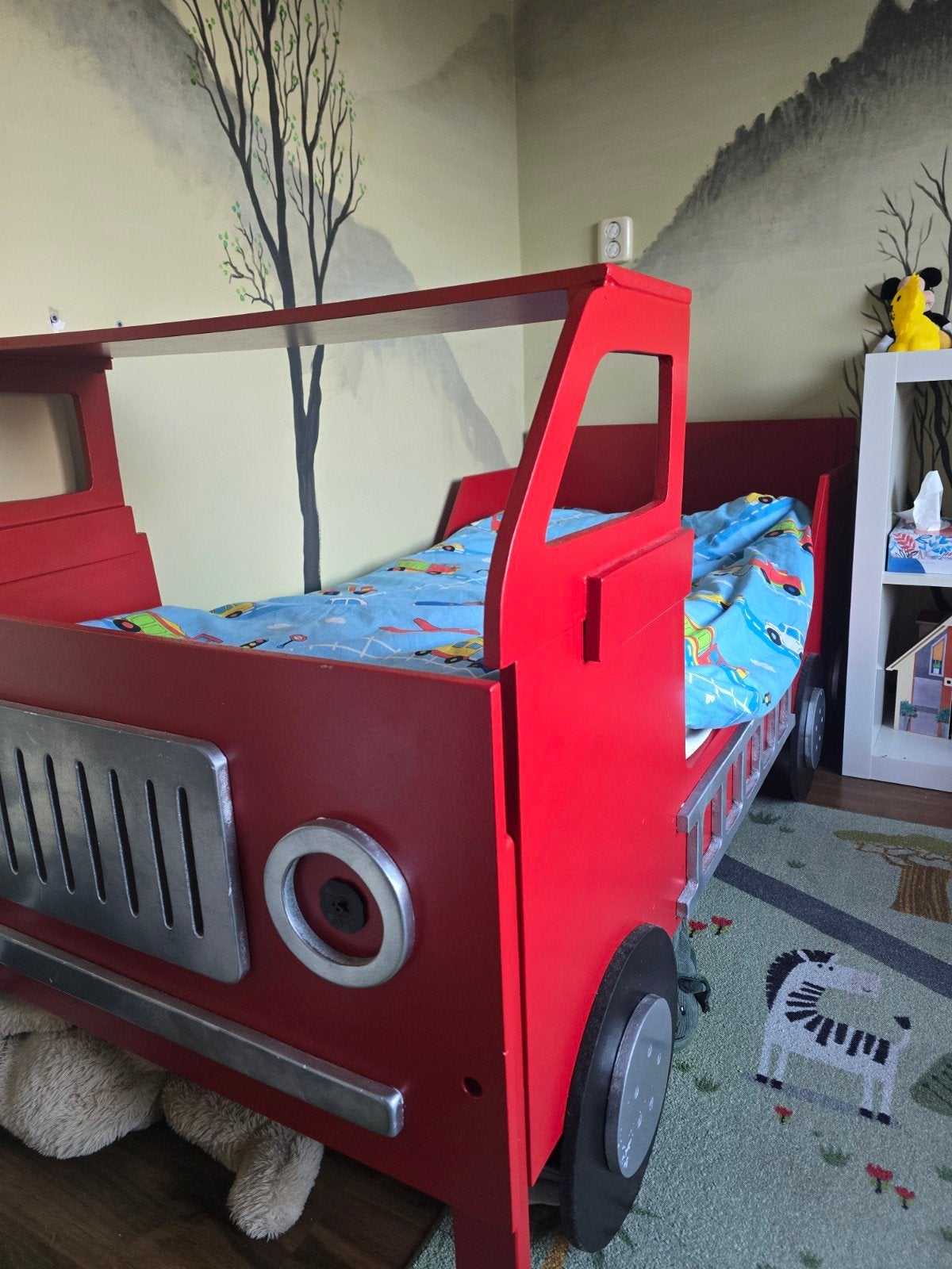 Brandweerauto kinderbed met matras 70x160, Kinderen en Baby's, Ophalen, Gebruikt, 70 tot 85 cm, 140 tot 160 cm