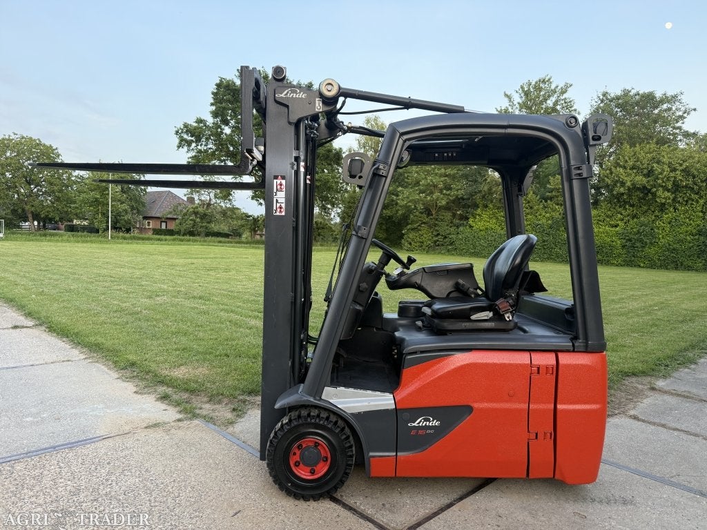 Linde E16 EVO triplex freelift Sideshift nieuwe banden, Info@vanbeurdenheftrucks.nl, Linde, Heftruck, Ophalen of Verzenden