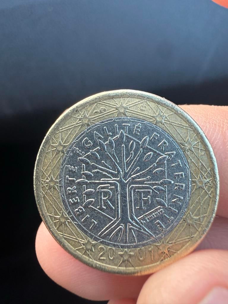 Zeldzame Franse 1 Euro munt 2001, Postzegels en Munten, Munten | Europa | Euromunten, Ophalen of Verzenden, Frankrijk, 1 euro