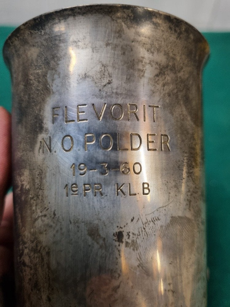 prijzenbeker 1960 fleforit n-o polder, Ophalen of Verzenden, 'T Olde Gre-j, Info@toldegrej.nl, Endepoelstraat 20f Didam