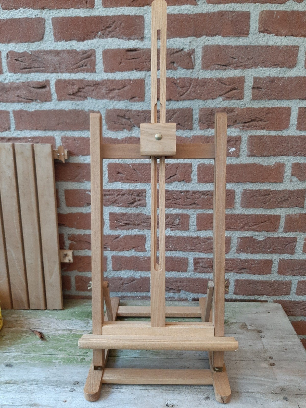 Houten schildersezel schilders ezel schilderen, Ophalen of Verzenden, Zo goed als nieuw, Ezel