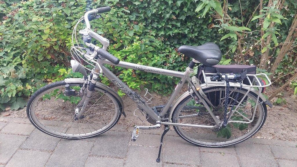 Herenfiets Giant Custom Super Lite, Ophalen, Gebruikt, Velgrem, Versnellingen