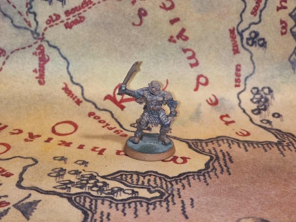 MESBG LotR Gothmog, Lieutenant of Sauron, OOP, Metal, Met verf, Gebruikt, Figuurtje(s), Lord of the Rings