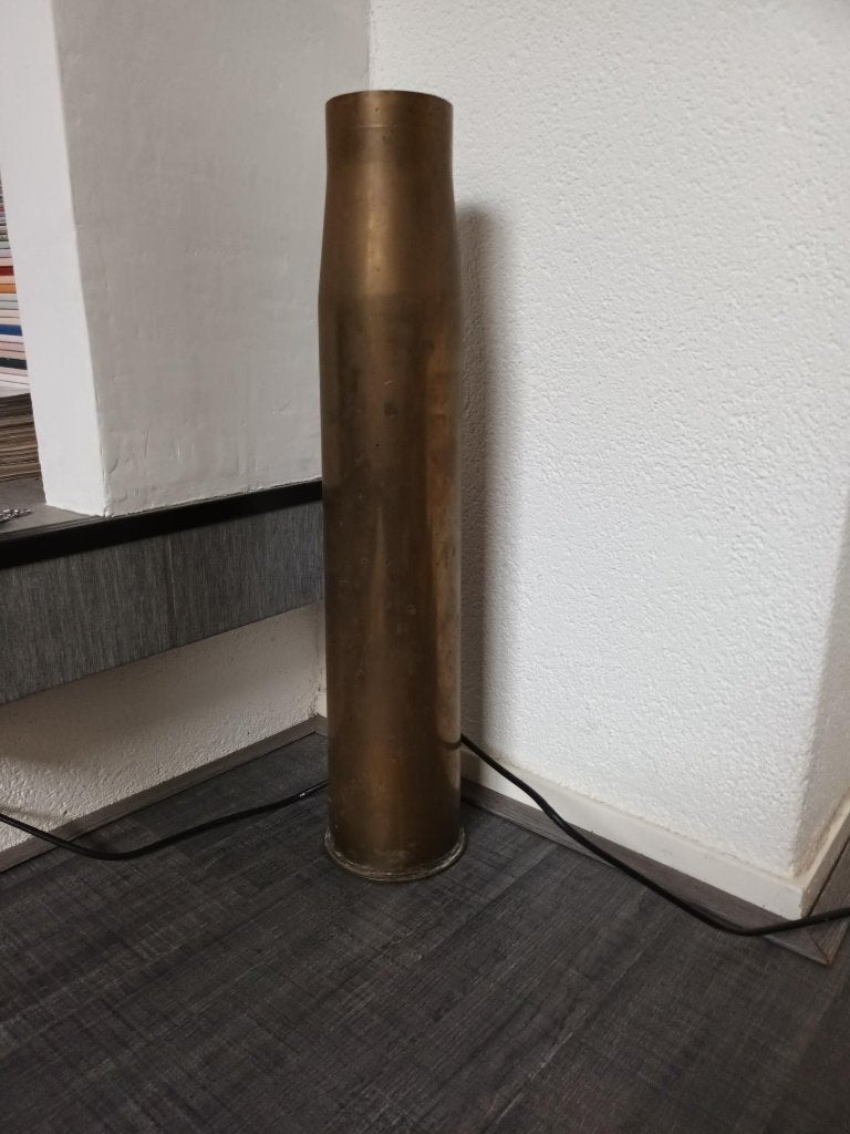 Grote tank granaathuls, 20 ponder, 90x602, Ophalen of Verzenden, Landmacht, Amerika, Hulzen of Bodemvondsten