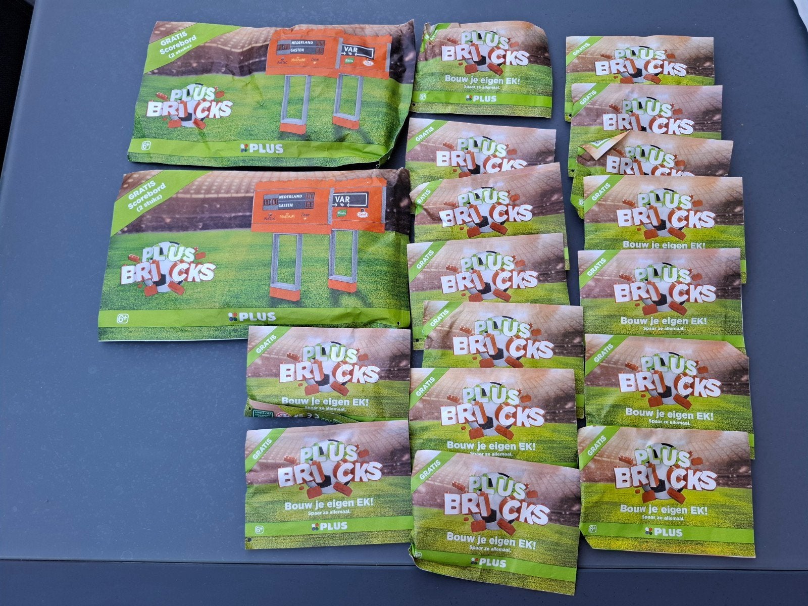 Plus EK voetbal bricks (past op lego), Verzamelen, Supermarktacties, Plus, Ophalen of Verzenden