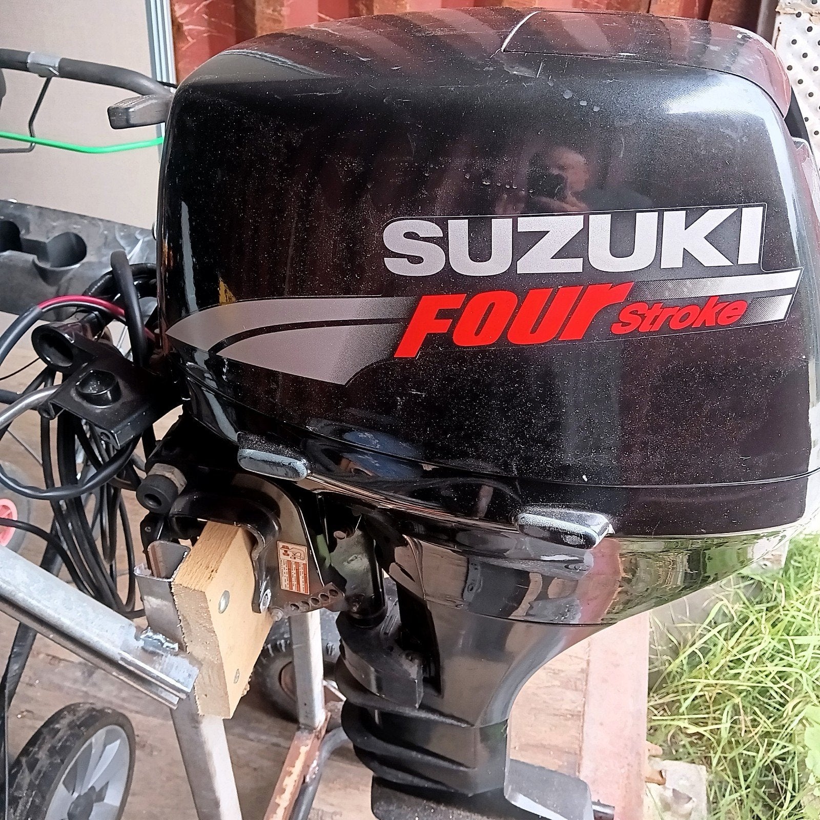 Suzuki 9.9 Langstaart Elektrische Start Buitenboordmotor, Ophalen, Gebruikt, 5 tot 10 pk, Viertaktmotor