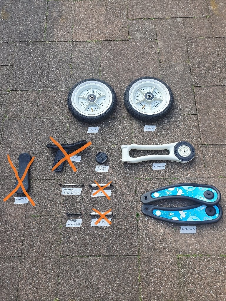 Reserveonderdelen voor de Wishbone Bike Recycled Edition 2, Ophalen of Verzenden, Gebruikt, Loopfiets