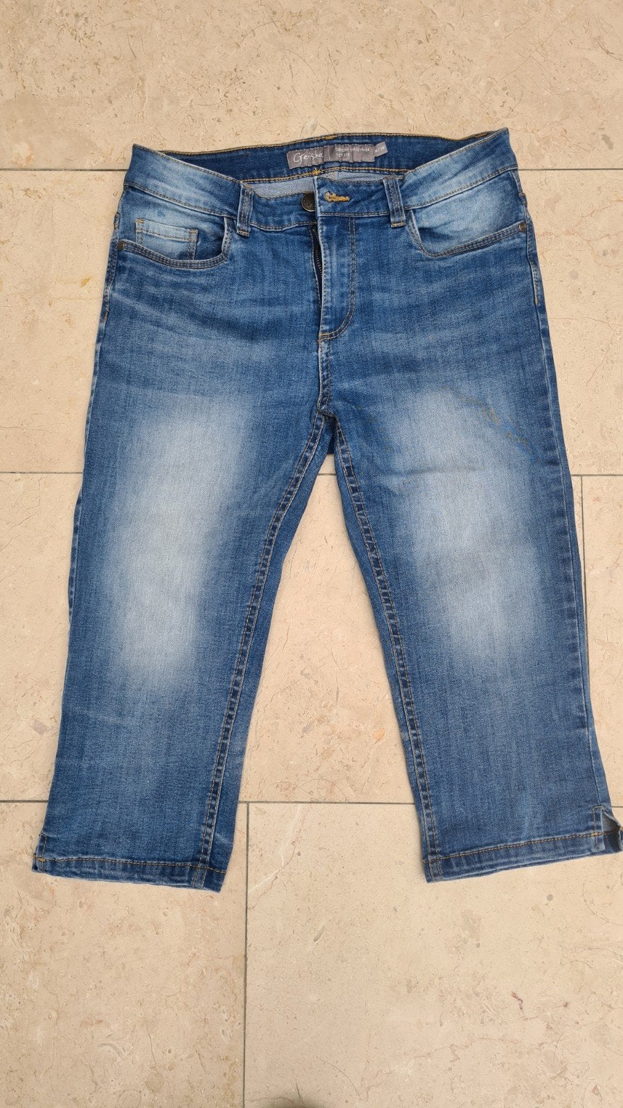Geisha Capri Jeans in goede staat, maat 38 (M), Geisha, Blauw, Ophalen of Verzenden, W30 - W32 (confectie 38/40)