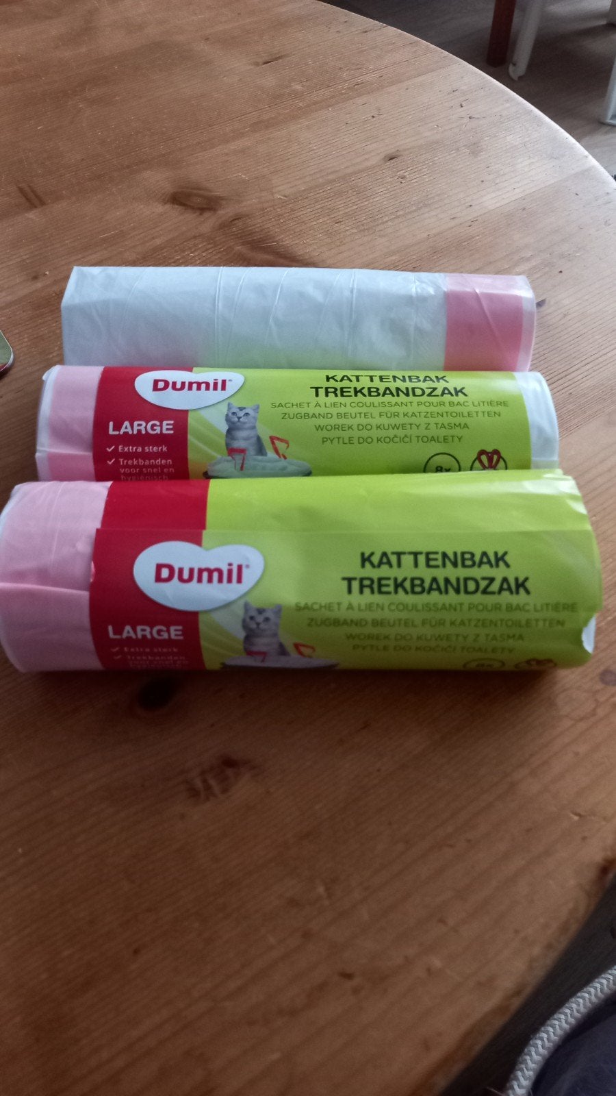 Kattenbakzakken.
€1.50 per 3 stuks.
+1/2 Zak kattengrit., Ophalen of Verzenden, Nieuw