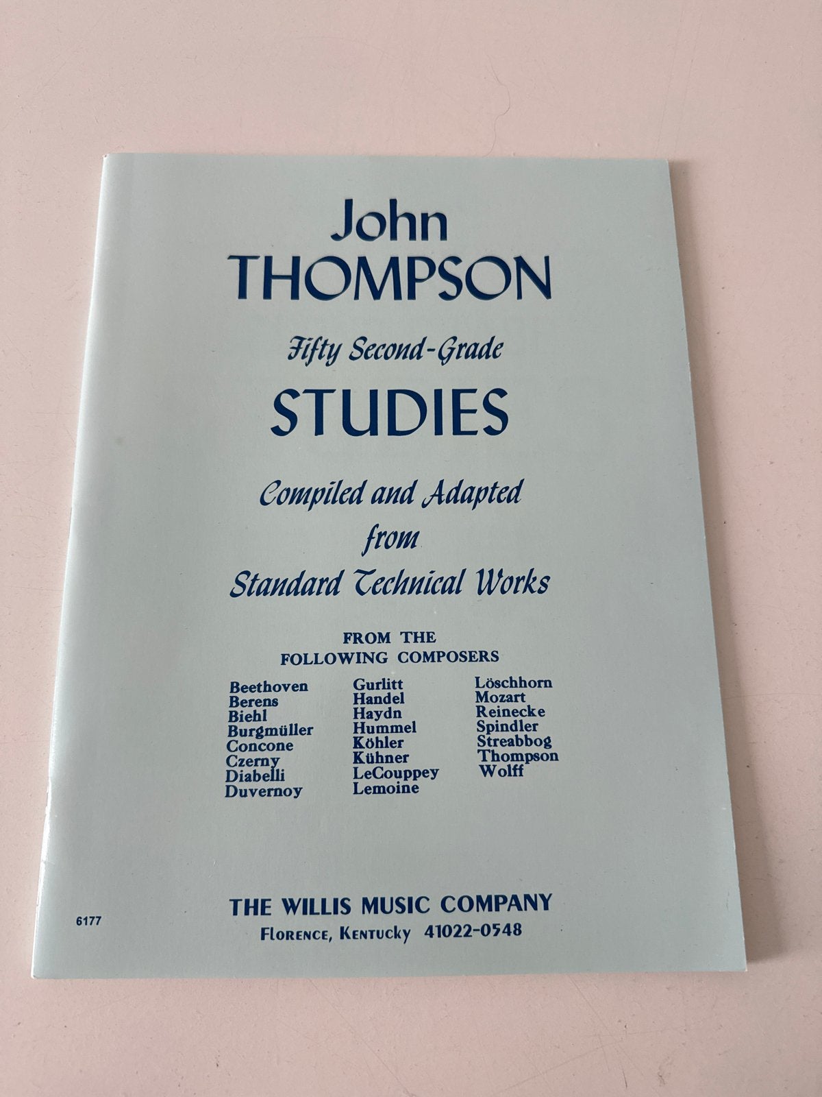 John Thompson: Fifty Second-Grade Studies (Pianoboek), Muziek en Instrumenten, Bladmuziek, Klassiek, Les of Cursus, Ophalen of Verzenden