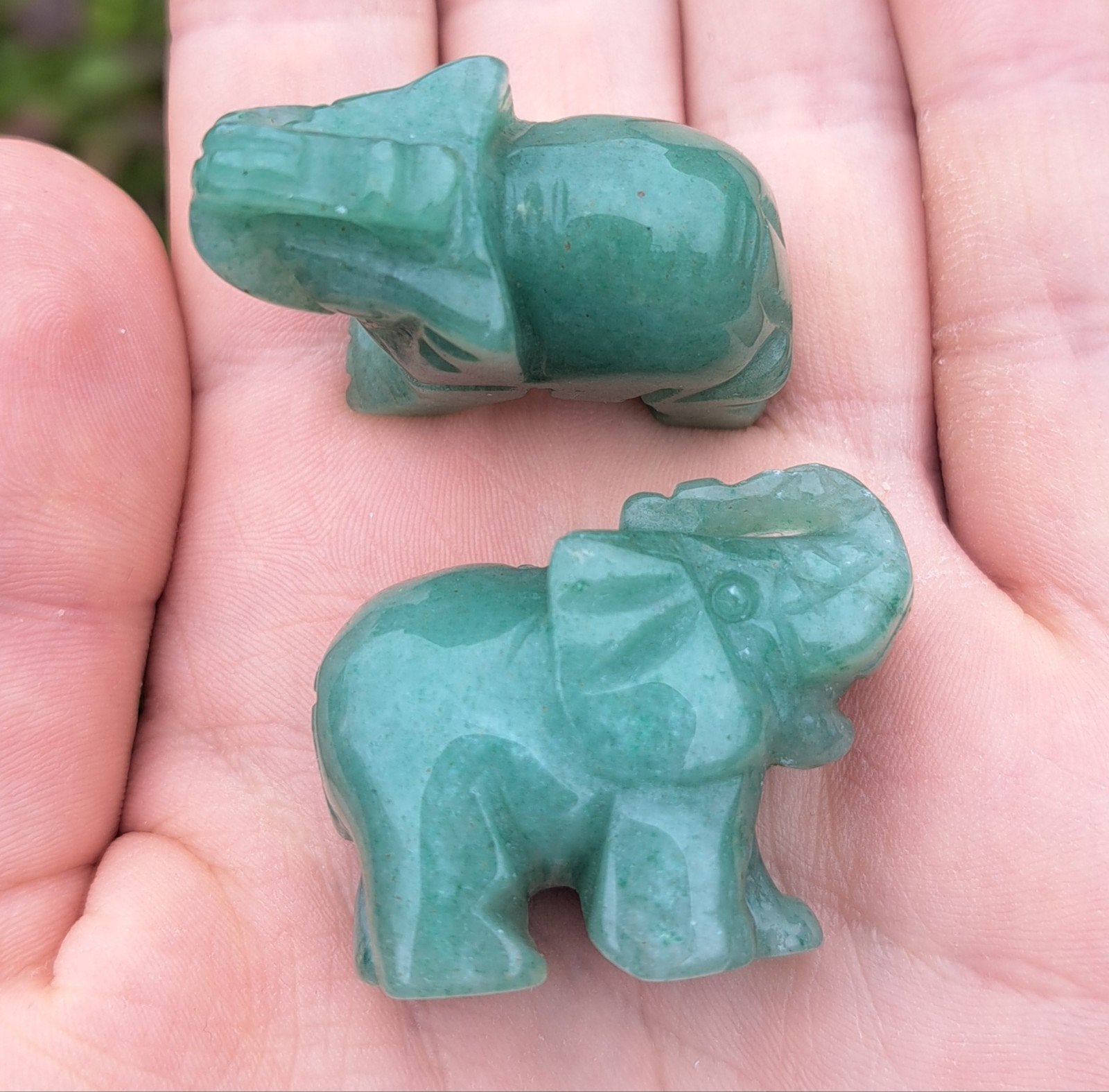 Aventurijn olifant edelsteen beeldje natuursteen edelstenen, Ophalen of Verzenden