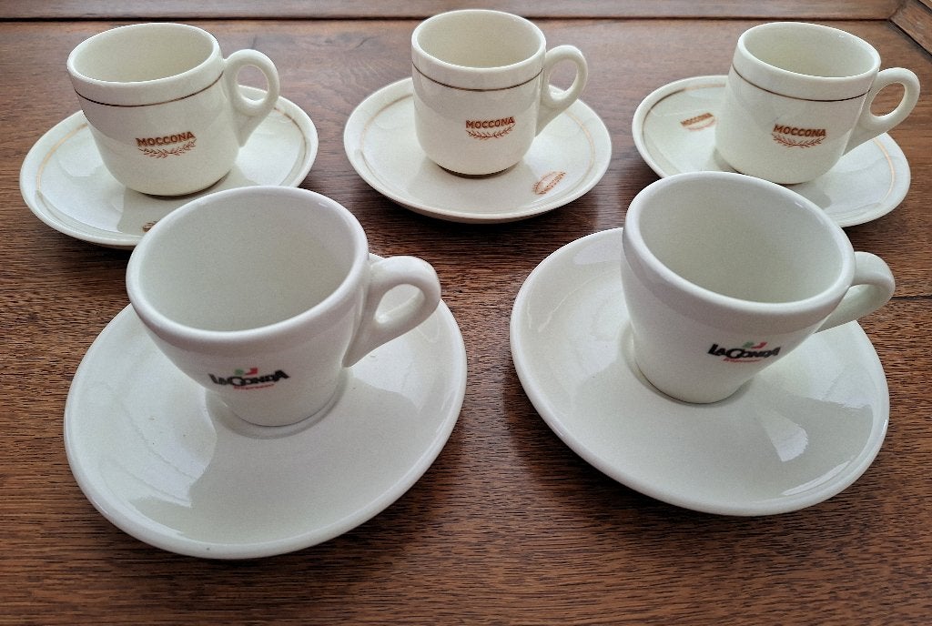 5 leuke espressokopjes, vintage, Ophalen of Verzenden