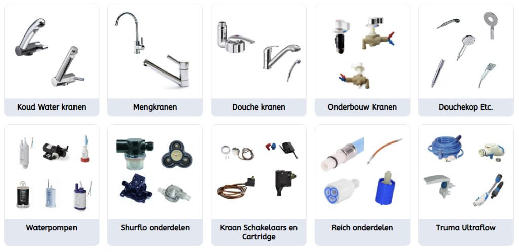 Waterpompen kranen shurflo alles voor camper of caravan, Ophalen of Verzenden, Nieuw