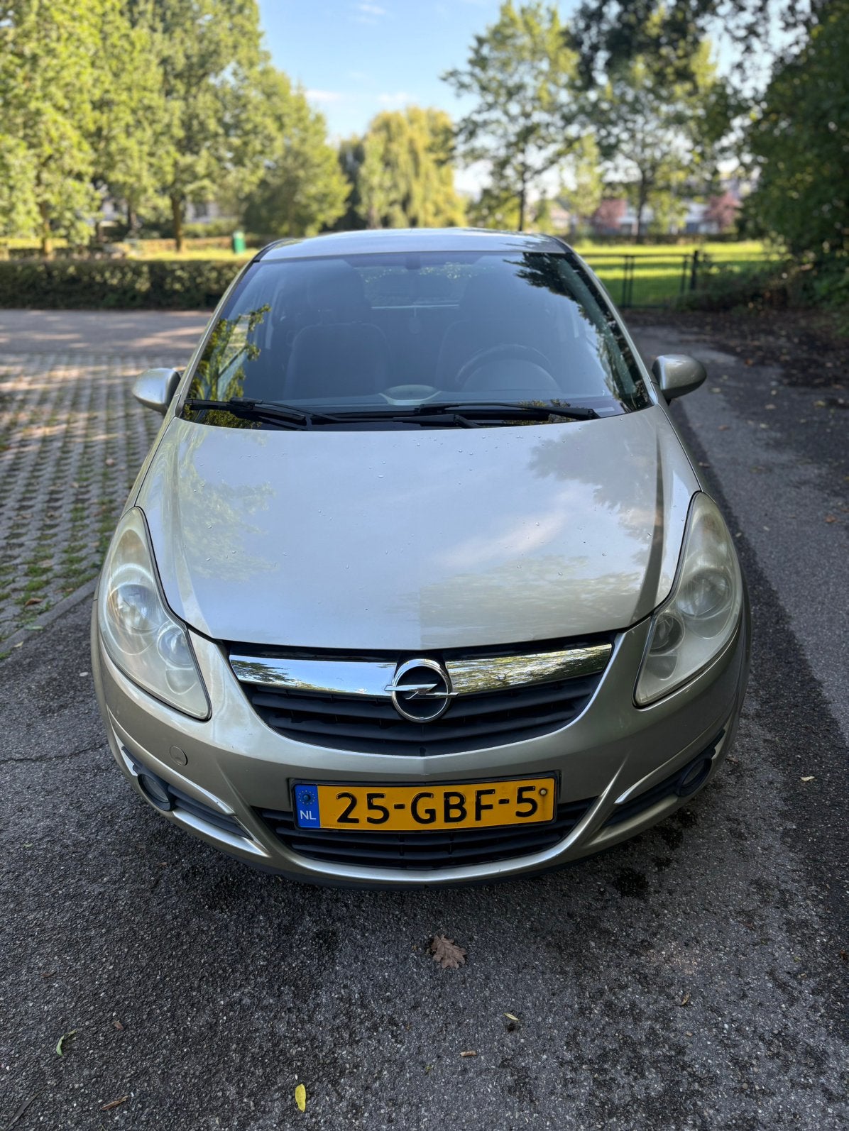 Opel Corsa 1.2 16V 3D WR 2008 Beige, Auto's, Opel, Voorwielaandrijving, 450 kg, 40 €/maand, 1229 cc