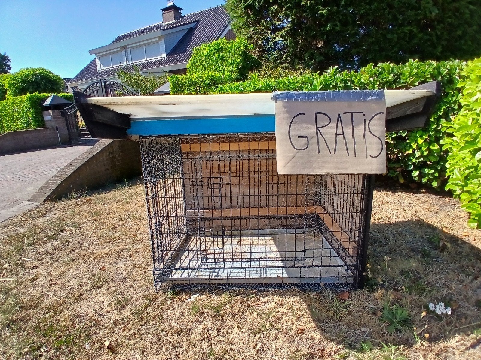 Te koop konijnenhok, Ophalen, Gebruikt, 60 tot 90 cm, Konijn