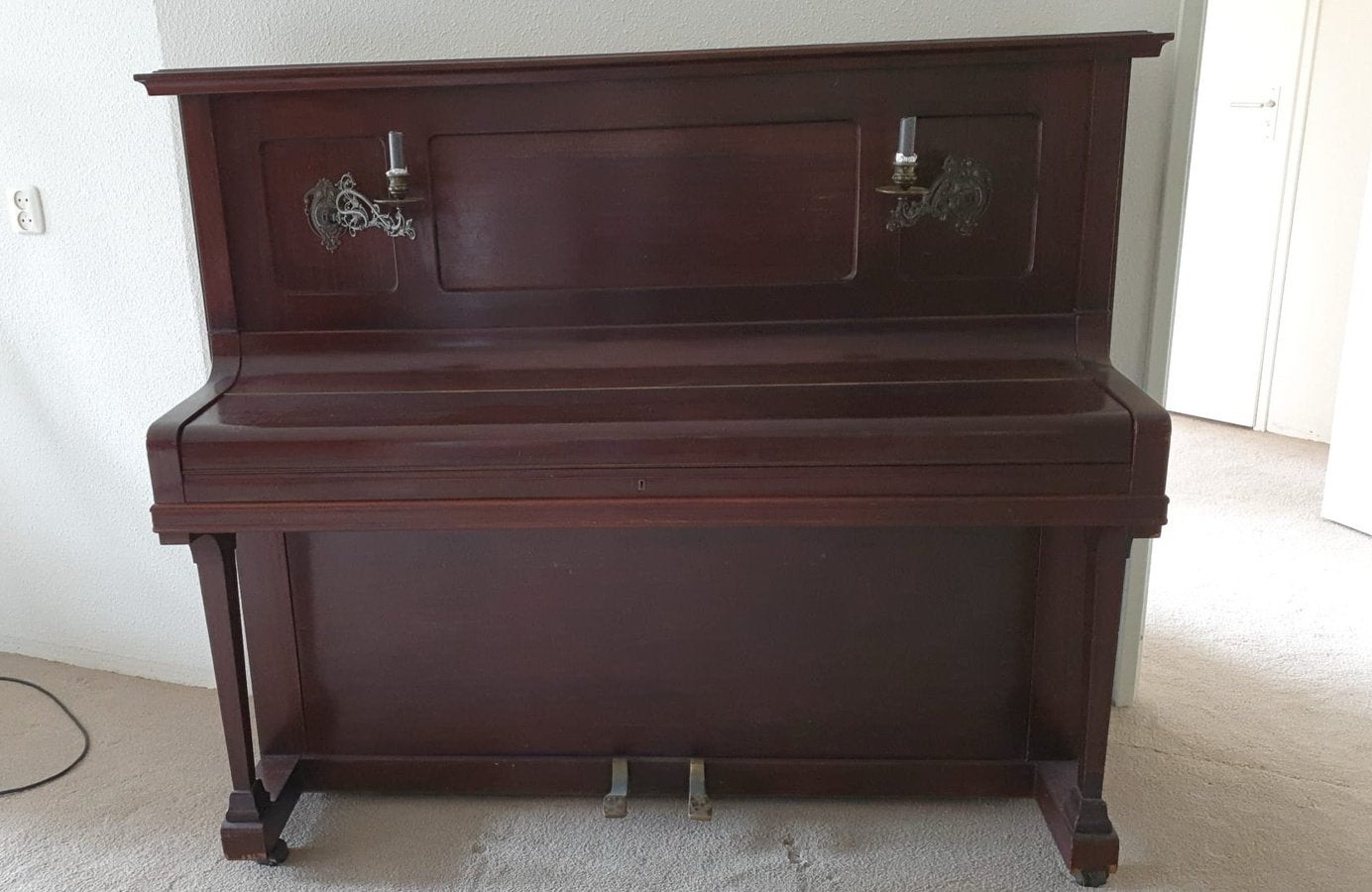Grotrian Steinweg piano - klassieke duitse piano - bruin, Muziek en Instrumenten, Piano's, Ophalen, Gebruikt