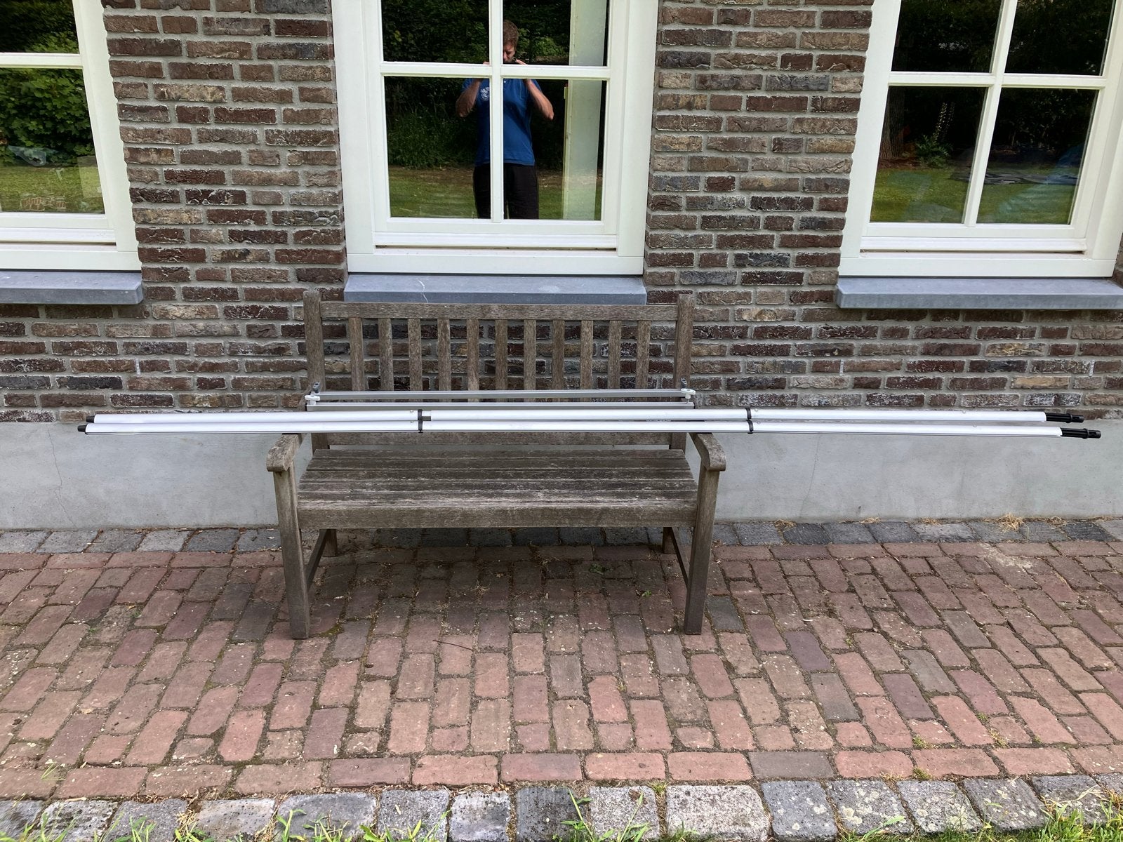 Thule Rafter 9200 - Luifelspanstangen 3m set met dwarschoren, Ophalen, Gebruikt