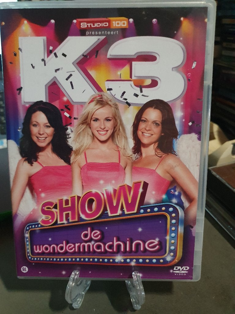 K3 - De wondermachine show DVD, Cd's en Dvd's, Alle leeftijden, Ophalen, Zo goed als nieuw