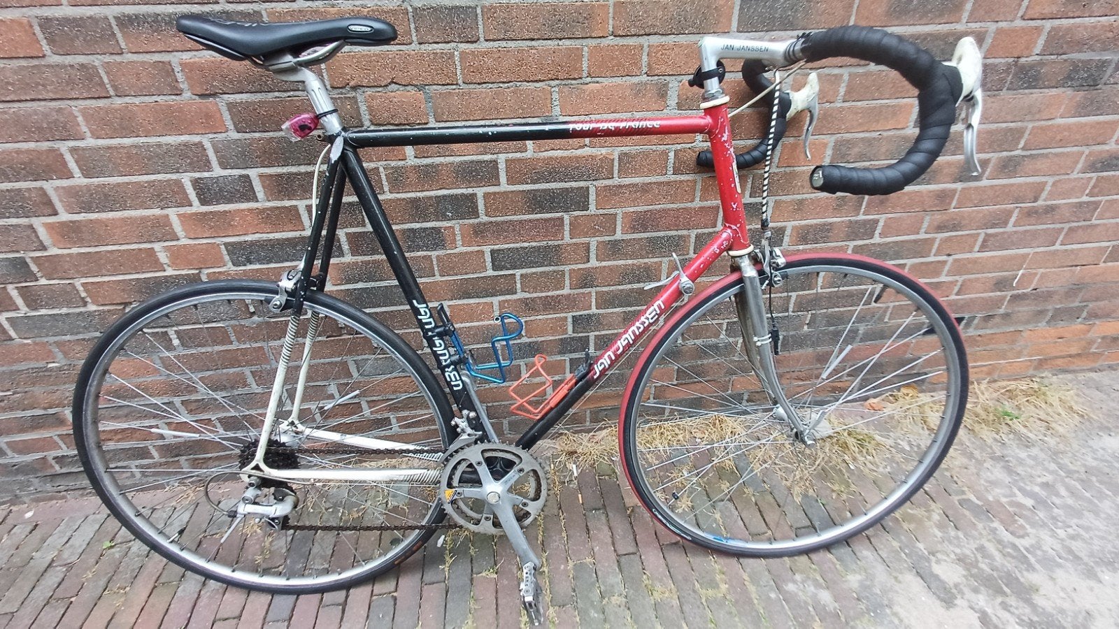 Jan Janssen Tour de France racefiets, 28 inch, Gebruikt, 10 tot 15 versnellingen, Velgrem
