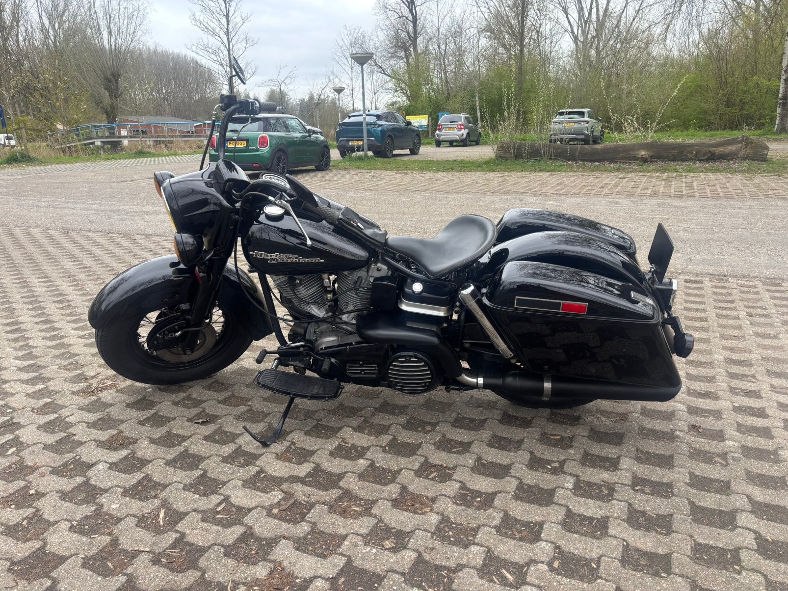 Shovelhead flh 1975 matching numbers, Particulier, Meer dan 35 kW, Toermotor, Handgeschakeld