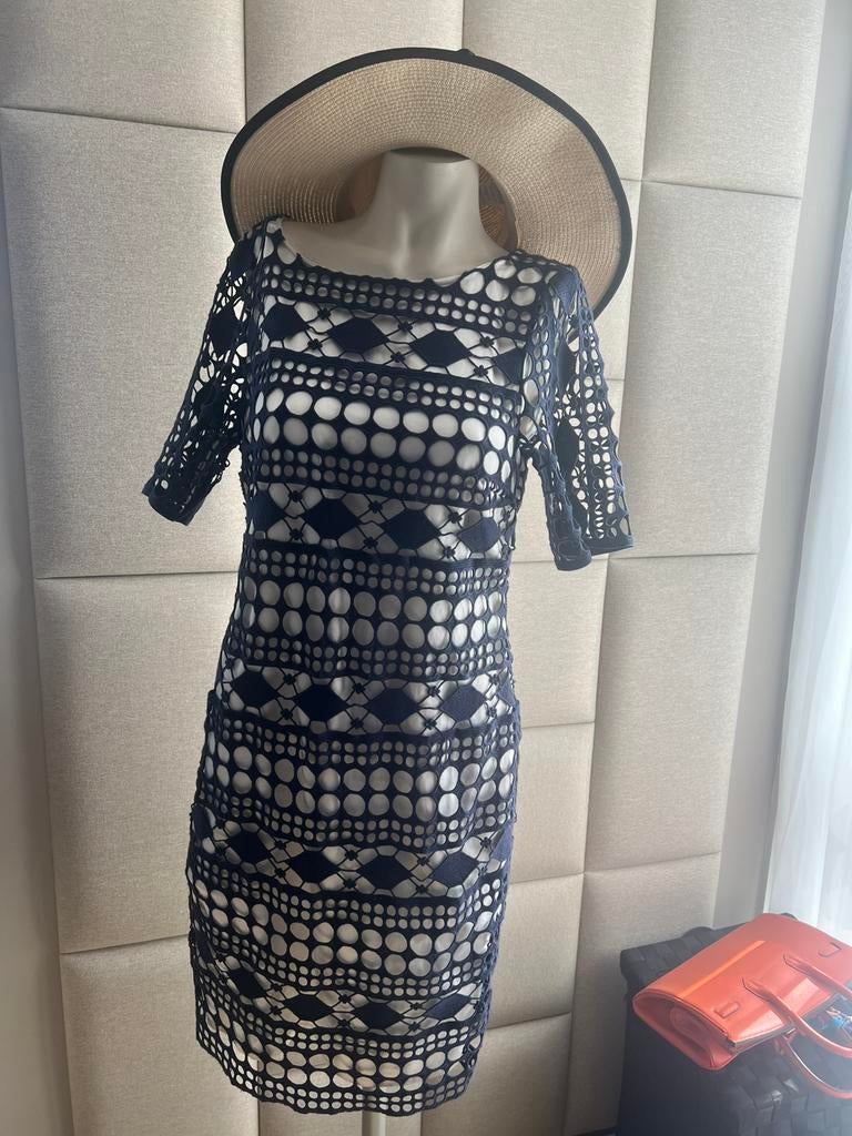Steps super leuke jurk/ maat 36, Blauw, Ophalen of Verzenden, Zo goed als nieuw, Knielengte