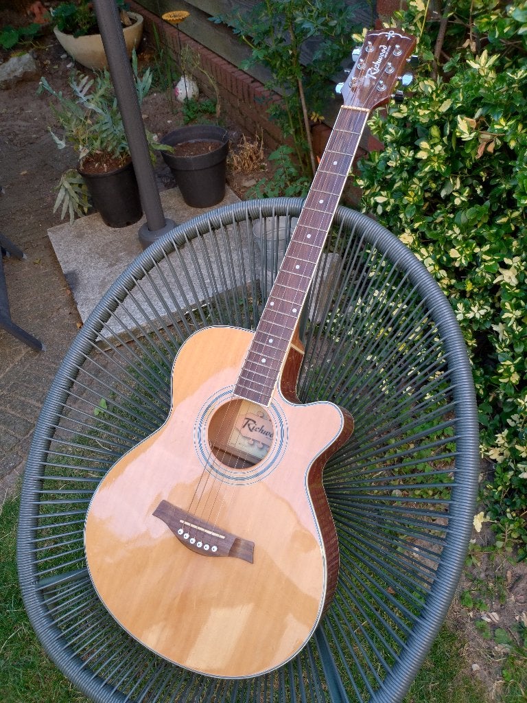 Richwood RG-17-CE, Ophalen, Gebruikt, Western- of Steelstringgitaar, Met (piezo-)element