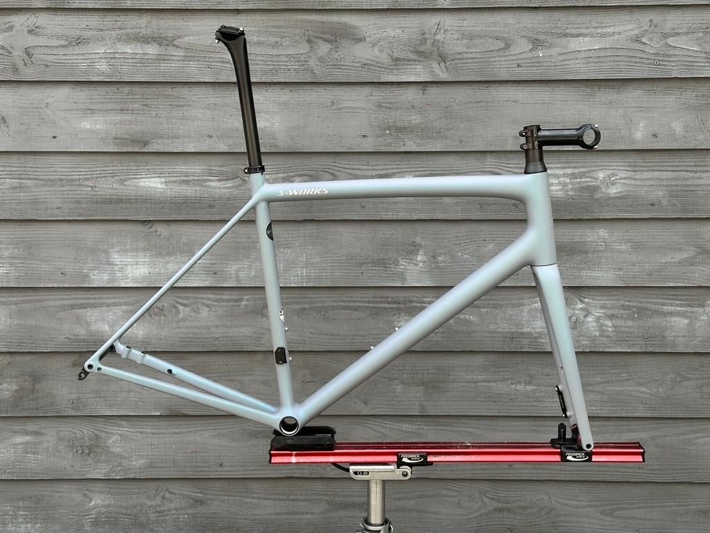 Specialized S-Works Aethos Frameset , 58cm, Dusty Blue pearl, Fietsen en Brommers, Fietsen | Racefietsen, Carbon, Zo goed als nieuw