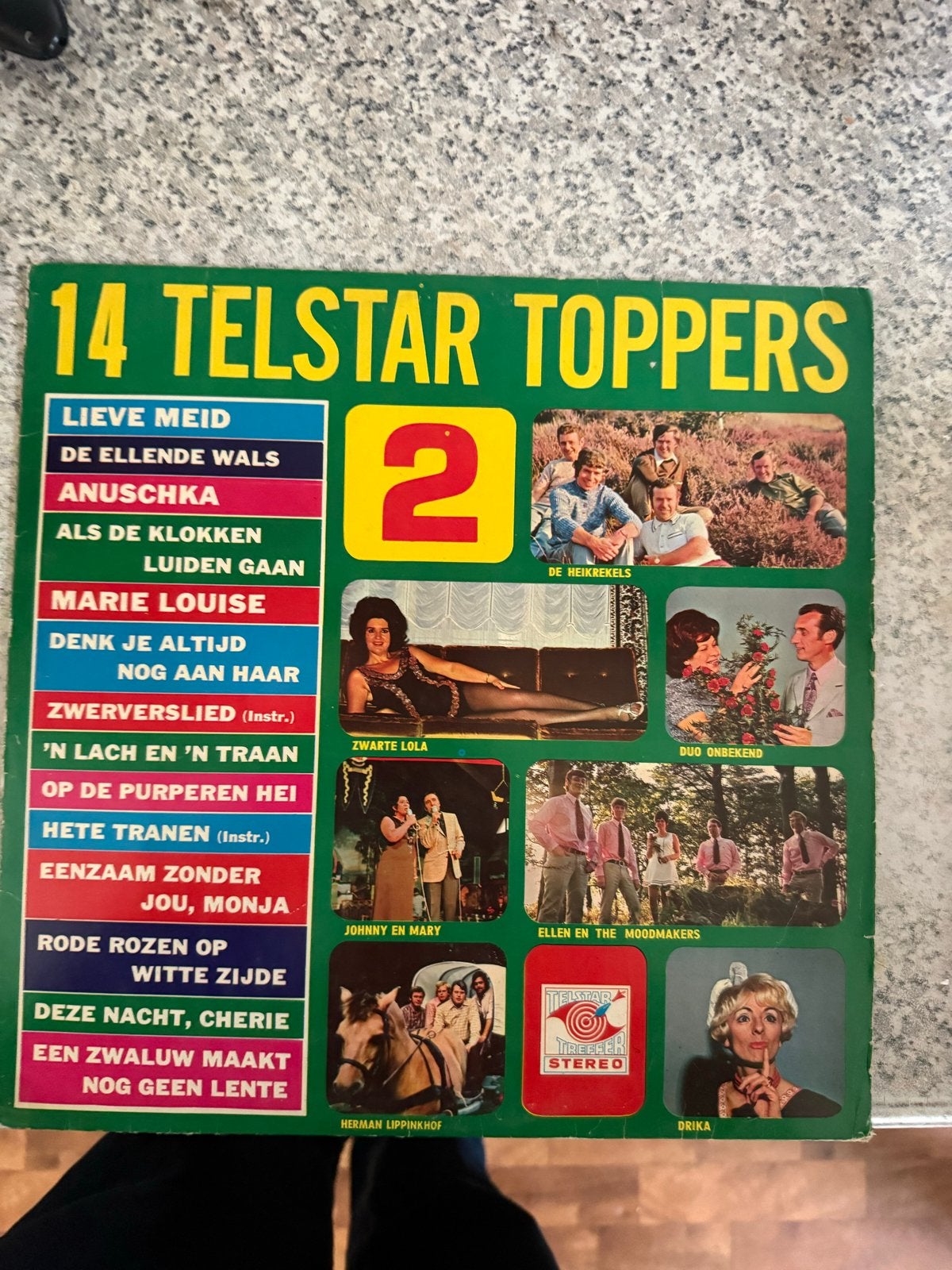14 Telstar Toppers 2 - Diverse Artiesten LP, Ophalen of Verzenden, Gebruikt