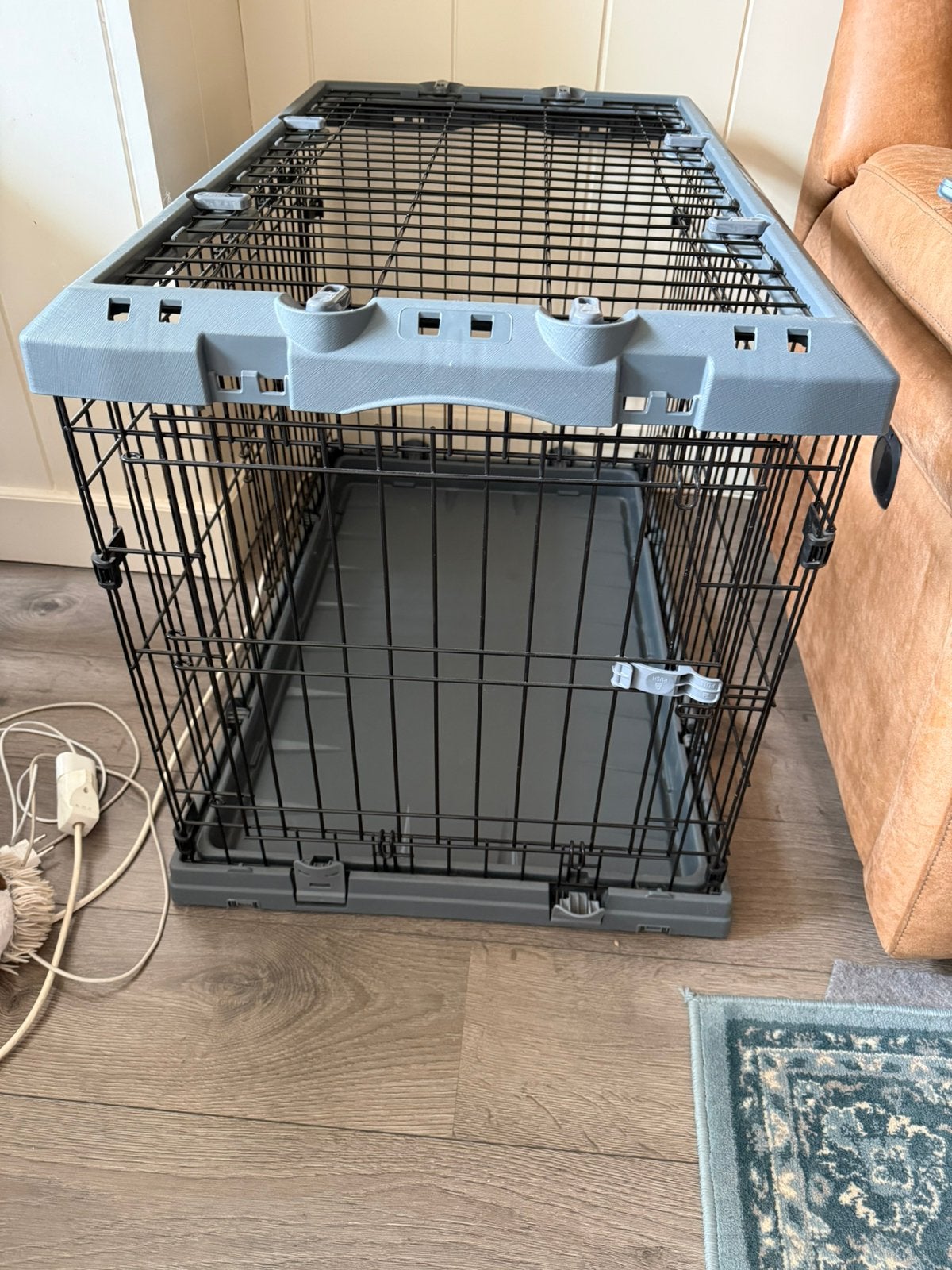 Ferplast Superior Hondenbench Grijs - Bench - 92x58x62 cm, Ophalen, Hondenkennel, Minder dan 65 cm, Zo goed als nieuw