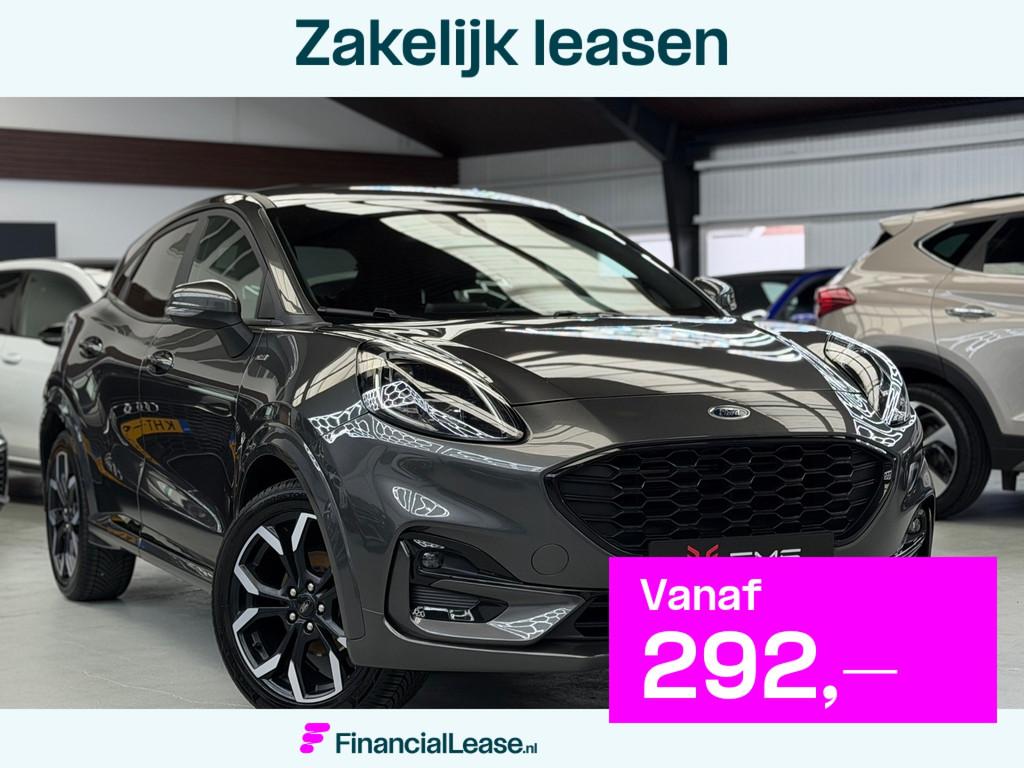 Ford Puma 1.0 EcoBoost Hybrid ST-Line CarPlay B&O, 125 pk, Zwart, Met garantie (alle), Origineel Nederlands