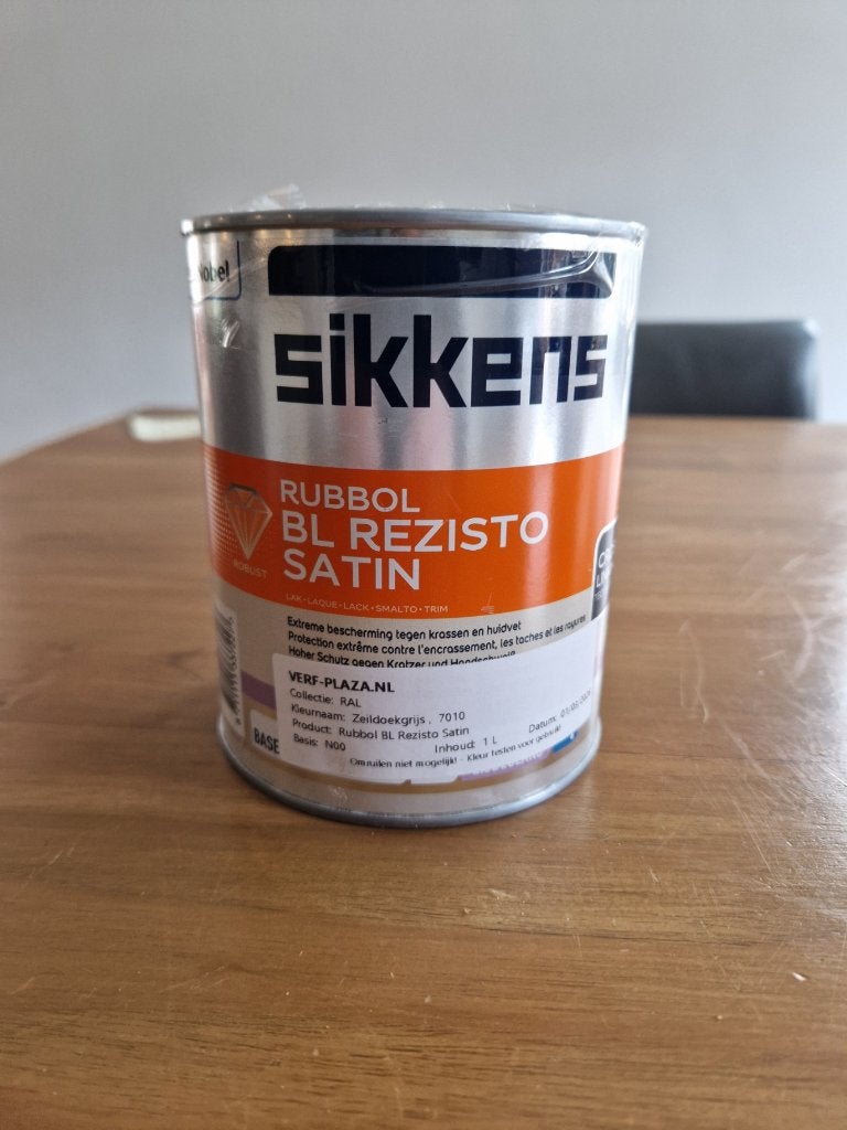 Te Koop binnen verf Sikkens Rubbol BL Rezisto Satin, Overige kleuren, Nieuw, Ophalen of Verzenden, Lak