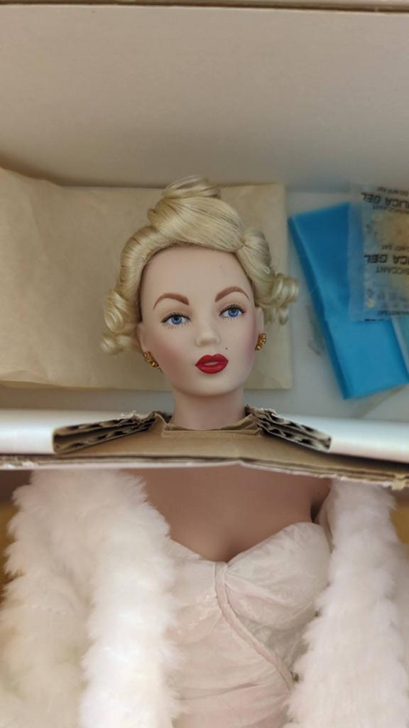 Franklin Mint Marilyn Monroe "All About Eve" Porseleinen Pop, Verzamelen, Poppen, Ophalen of Verzenden, Nieuw, Pop