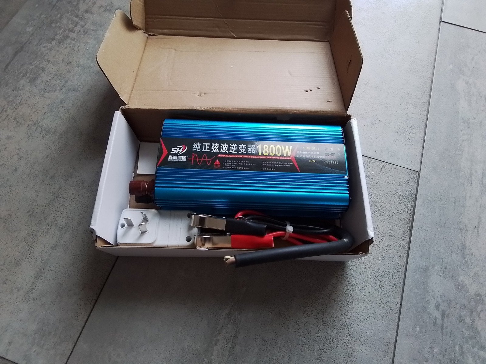 omvormer 1800 watt, Ophalen