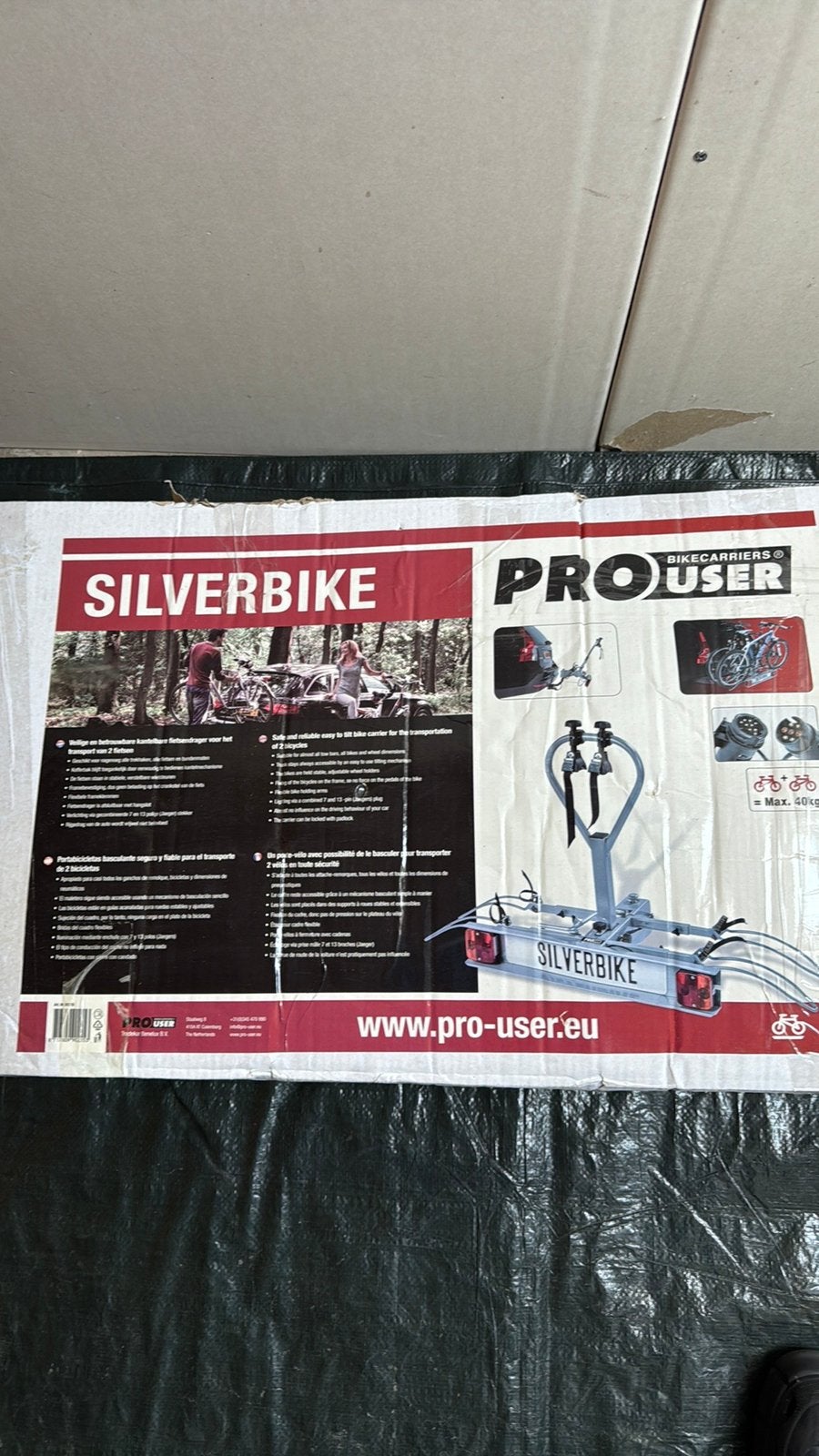 Silverbike Pro User fietsendrager, Auto diversen, Fietsendragers, Ophalen, 2 fietsen, Nieuw, Trekhaakdrager