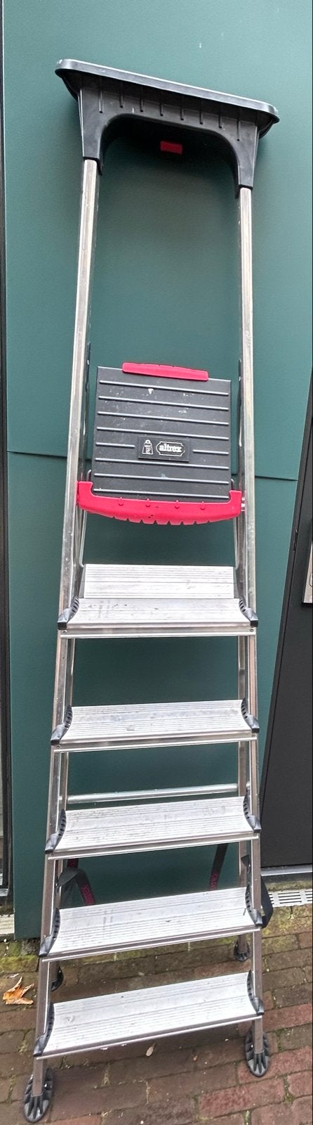 Altrex Double Decker D806 huishoudtrap 6 treden - als nieuw, Ophalen, Trap, Zo goed als nieuw, Opvouwbaar of Inschuifbaar