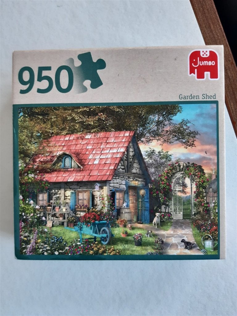 Jumbo Garden Shed 950 stukjes, Ophalen of Verzenden, 500 t/m 1500 stukjes, Zo goed als nieuw, Legpuzzel