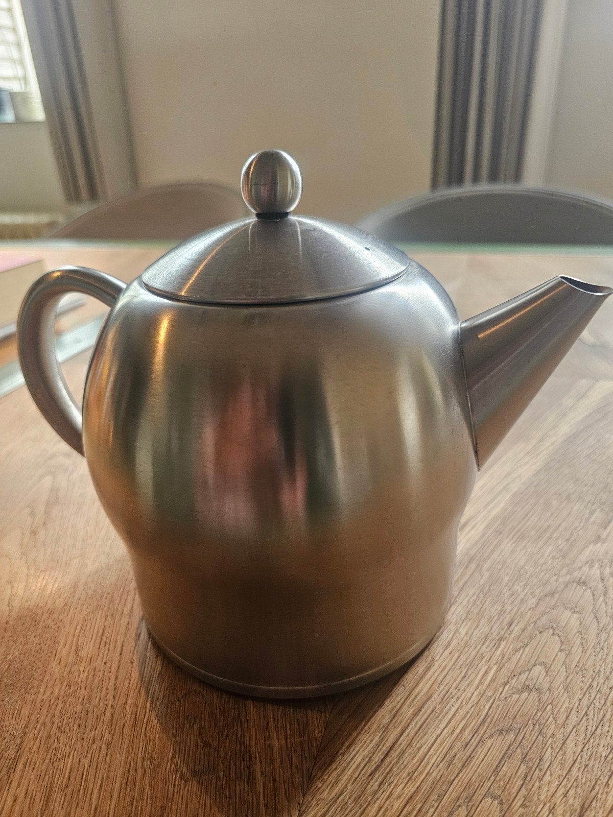 Bredemeijer theepot 1.4L - RVS, Huis en Inrichting, Gebruikt, Bredemeijer, Zilver, Metaal