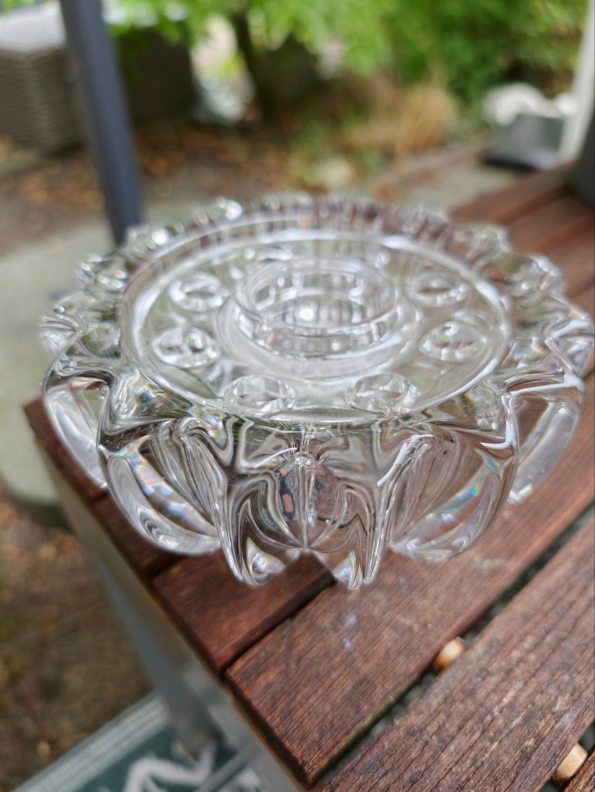 Franse Art Deco Kristallen Bloemenvaas / Rozenvaas, Verzenden