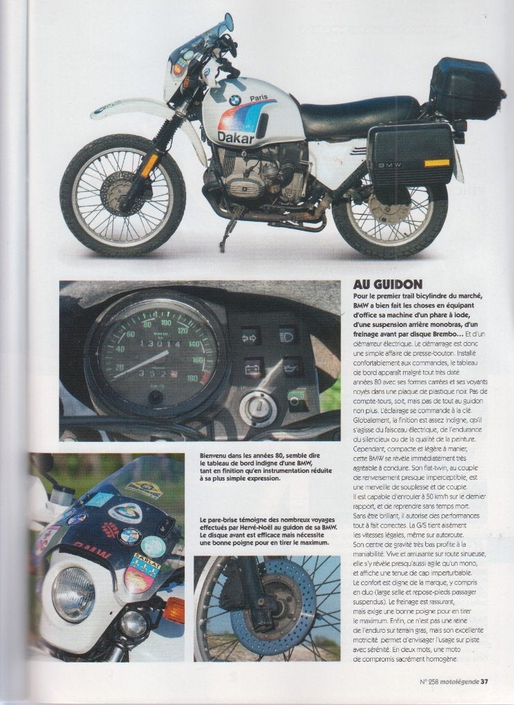 Motorcycle BMW R 80 G/S classic bike, Verzenden, Gelezen