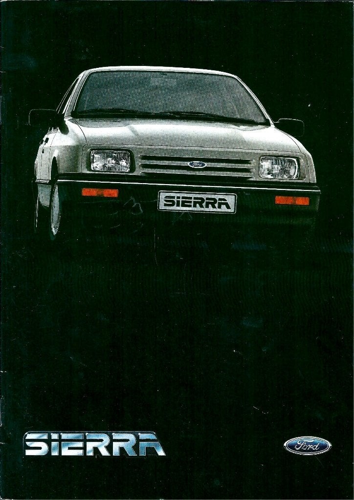 Brochure Ford Sierra Augustus 1983, Ophalen of Verzenden, Gelezen, Ford
