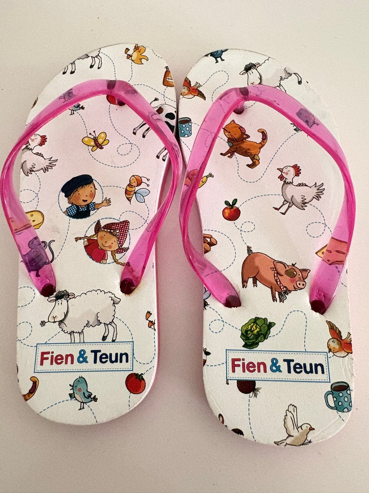 Fien & Teun teen slippers roze, Meisje, Overige typen, Ophalen of Verzenden, Zo goed als nieuw