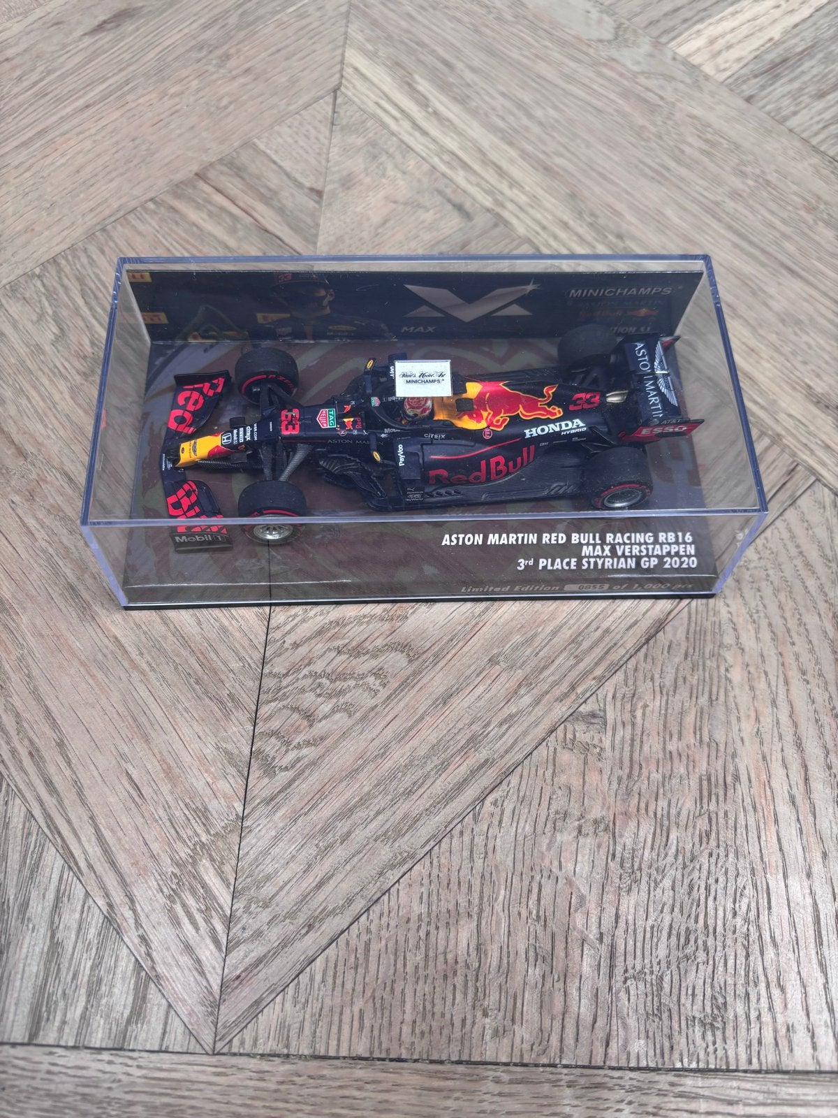 Minichamps Red Bull RB16 Max Verstappen Stiermarken GP 2020, Ophalen of Verzenden, Zo goed als nieuw, Overige typen