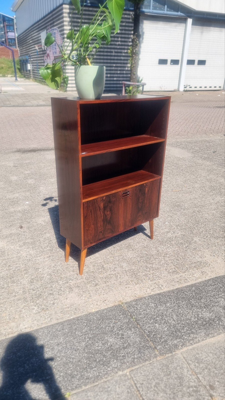 Vintage barkast mid century Pallisanderhout, ,, Ophalen of Verzenden, Zo goed als nieuw, ,