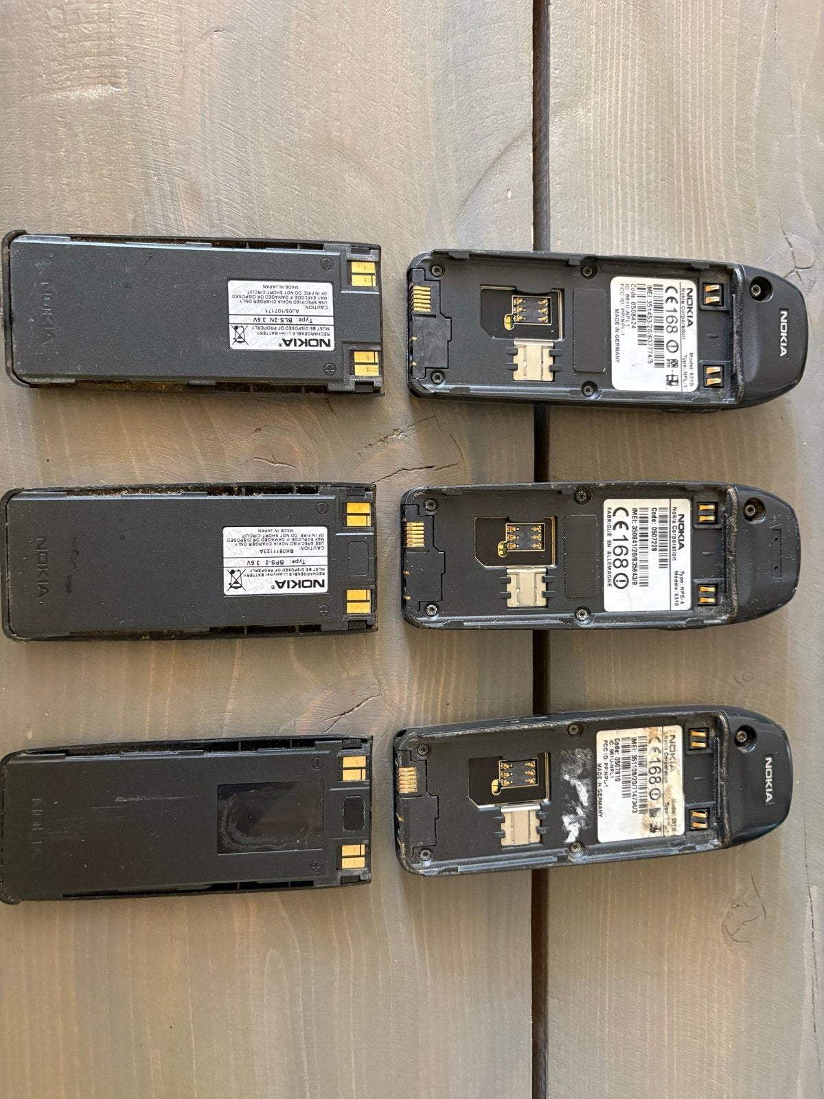 3x Oude Nokia telefoons: 1x 6300, 2x 6310i (onbekende staat), Telecommunicatie, Geen camera, Fysiek toetsenbord, Ophalen of Verzenden