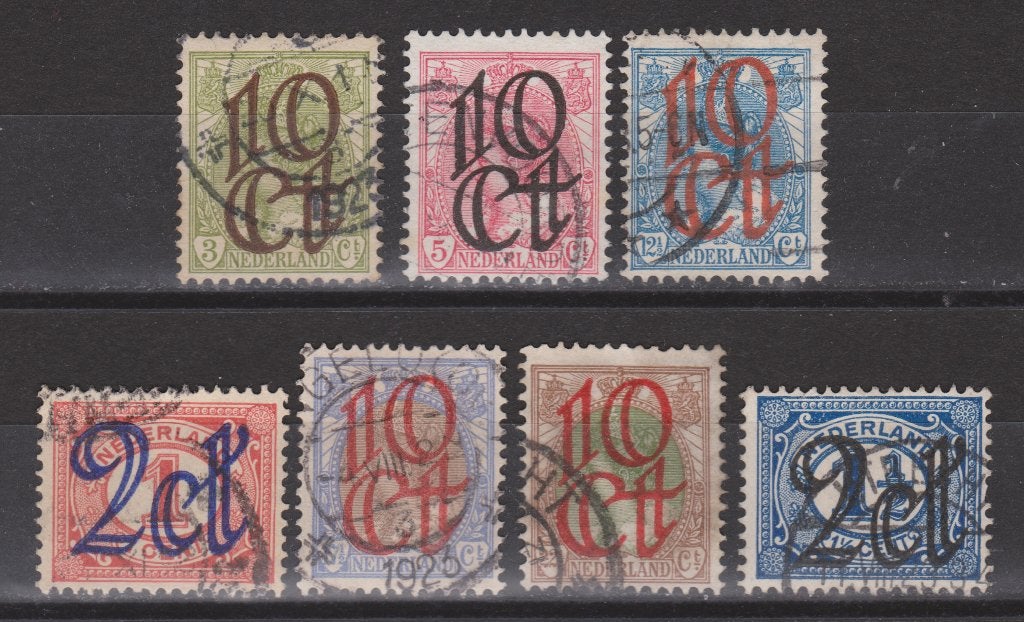 Nr 114 115 116 117 118 119 120 geb 1923 OUD NEDERLAND p/stuk, Ophalen of Verzenden, T/m 1940, Gestempeld