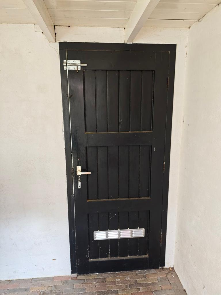 Schuurdeur met kozijn deur schuur poort deurkozijn hout, Doe-het-zelf en Verbouw, Deuren en Horren, Ophalen, Gebruikt, -, 80 tot 100 cm