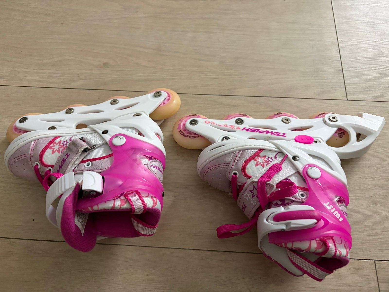 Roze Tempish inline skates voor kinderen - Verstelbaar, Overige merken, Kinderen, Ophalen of Verzenden, Inline skates 4 wielen