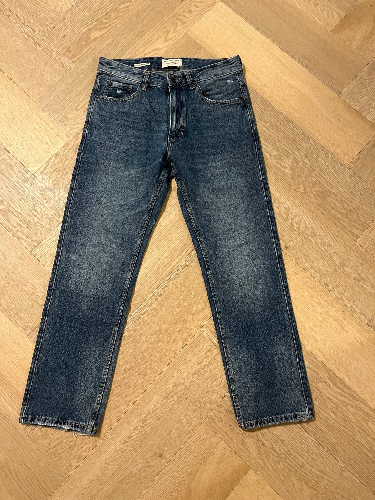 Pull&Bear Straight Jeans Maat 40 - Klassiek Blauw, Ophalen of Verzenden, Zo goed als nieuw, Blauw, W32 (confectie 46) of kleiner