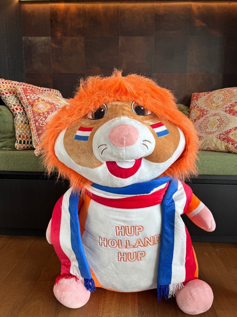 XXL AH Hamster mascotte, Ophalen, Oranje, Hamster, Zo goed als nieuw