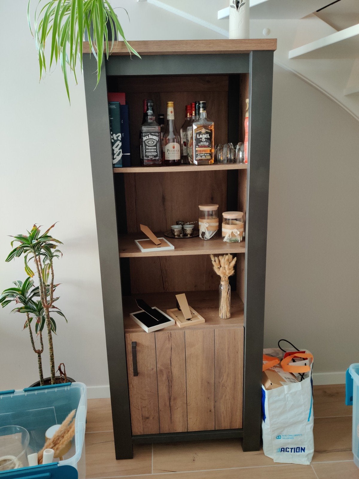4-delige meubelset: tafel, boekenkast, salontafel, t, Ophalen